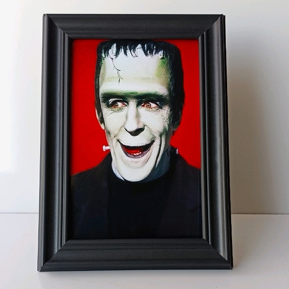 Herman Munster The Munsters Vintage Retro Horror 50s 60s Tv Cult Classic Art Dec - Picture 5 of 7